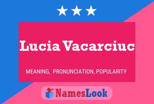 Póster del nombre Lucia Vacarciuc