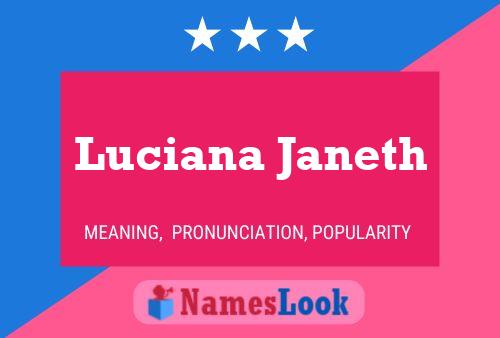 Póster del nombre Luciana Janeth