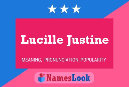 Póster del nombre Lucille Justine