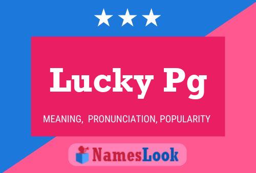 Póster del nombre Lucky Pg