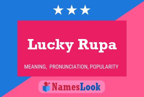 Póster del nombre Lucky Rupa