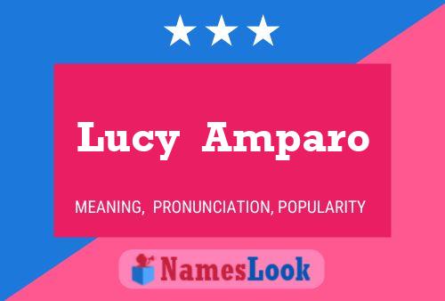 Póster del nombre Lucy  Amparo