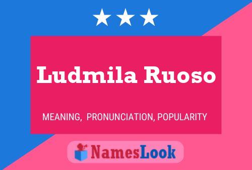 Póster del nombre Ludmila Ruoso