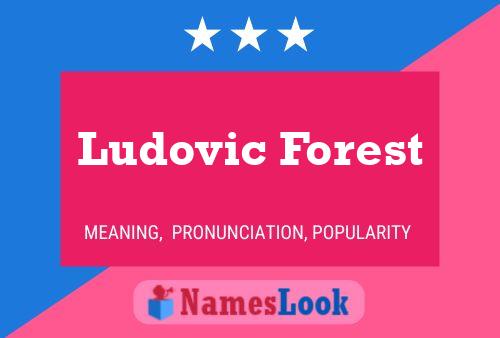 Póster del nombre Ludovic Forest