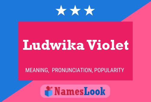 Póster del nombre Ludwika Violet