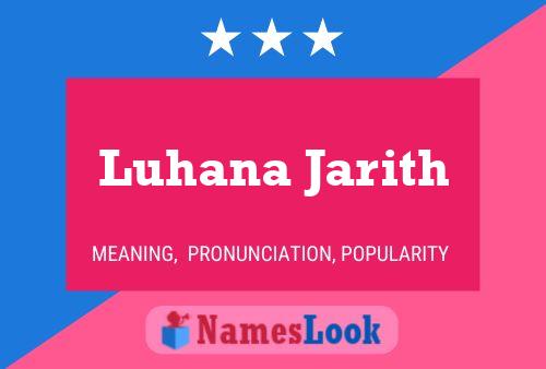 Póster del nombre Luhana Jarith