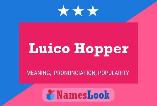 Póster del nombre Luico Hopper