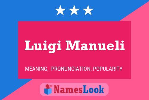 Póster del nombre Luigi Manueli