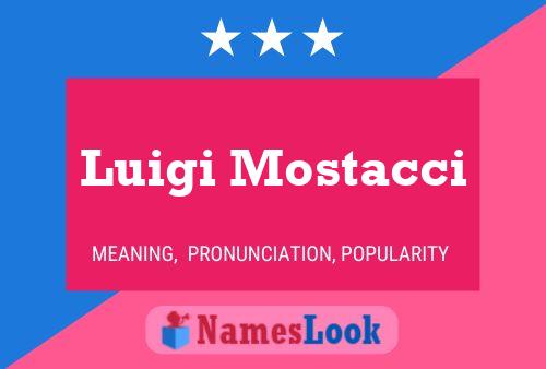 Póster del nombre Luigi Mostacci