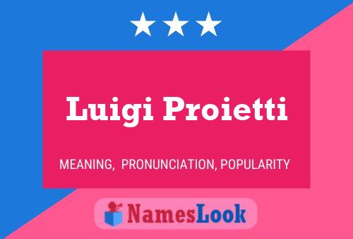 Póster del nombre Luigi Proietti