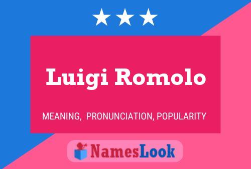 Póster del nombre Luigi Romolo