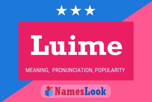 Póster del nombre Luime