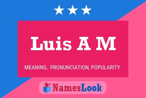 Póster del nombre Luis A M