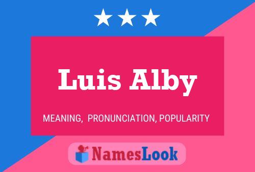 Póster del nombre Luis Alby