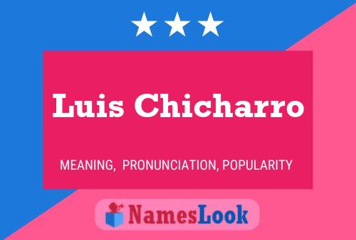 Póster del nombre Luis Chicharro