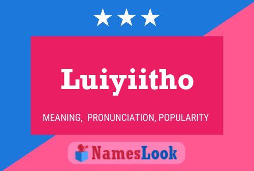 Póster del nombre Luiyiitho