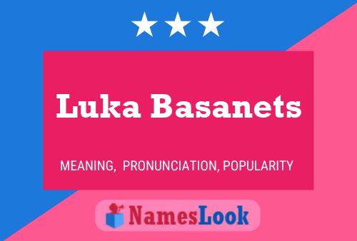 Póster del nombre Luka Basanets