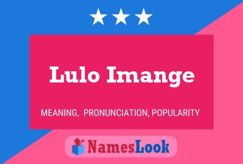 Póster del nombre Lulo Imange