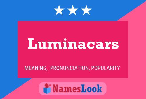 Póster del nombre Luminacars