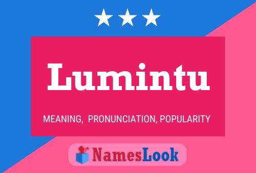 Póster del nombre Lumintu