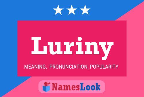 Póster del nombre Luriny