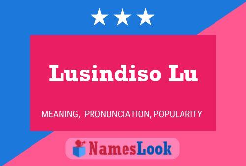 Póster del nombre Lusindiso Lu