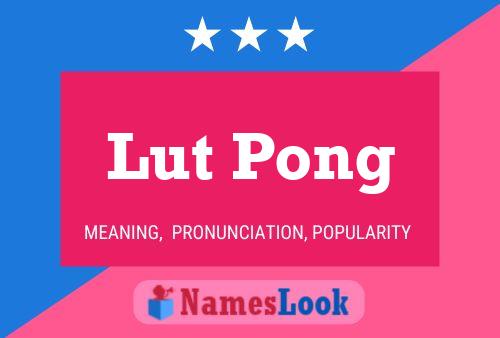 Póster del nombre Lut Pong