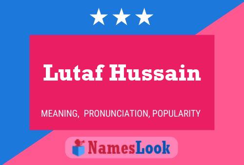 Póster del nombre Lutaf Hussain