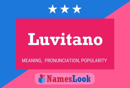 Póster del nombre Luvitano