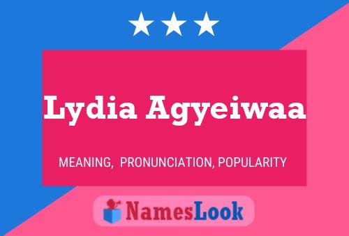 Póster del nombre Lydia Agyeiwaa