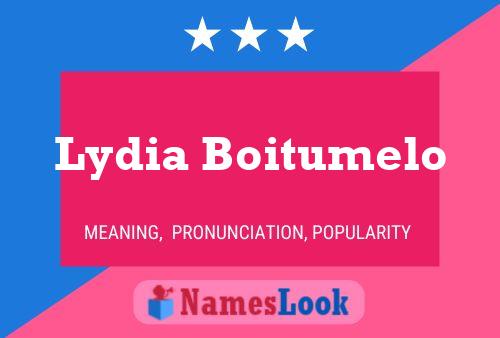 Póster del nombre Lydia Boitumelo