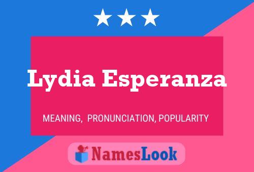 Póster del nombre Lydia Esperanza