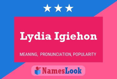 Póster del nombre Lydia Igiehon