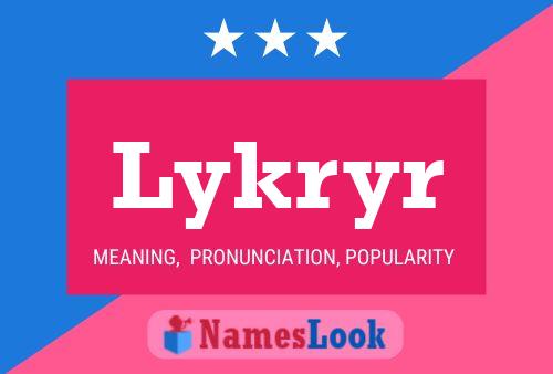 Póster del nombre Lykryr