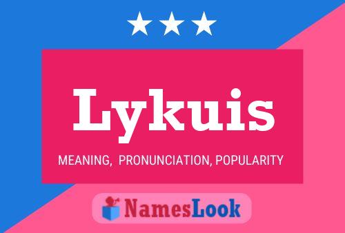 Póster del nombre Lykuis