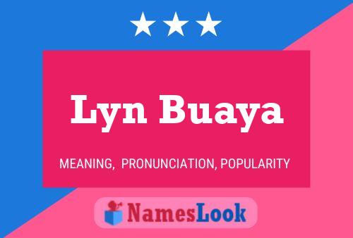 Póster del nombre Lyn Buaya