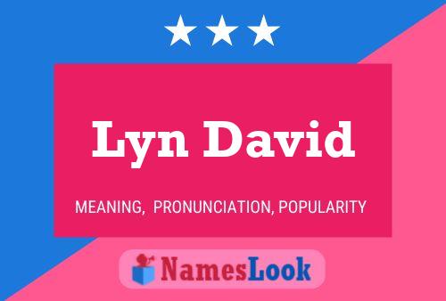 Póster del nombre Lyn David