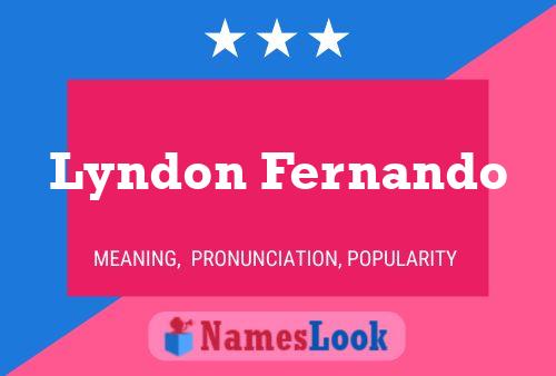 Póster del nombre Lyndon Fernando