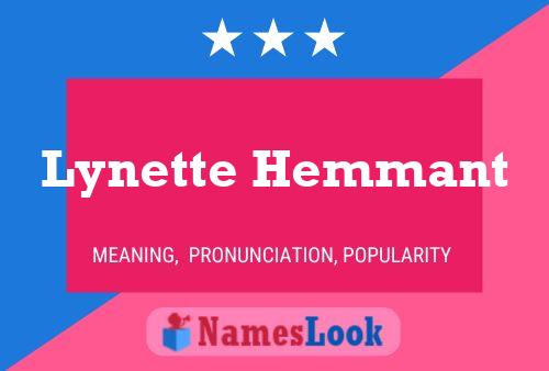 Póster del nombre Lynette Hemmant