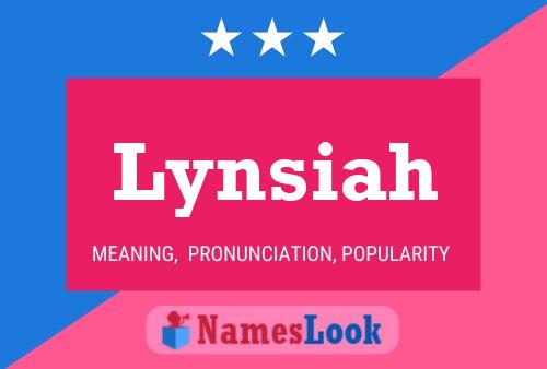 Póster del nombre Lynsiah