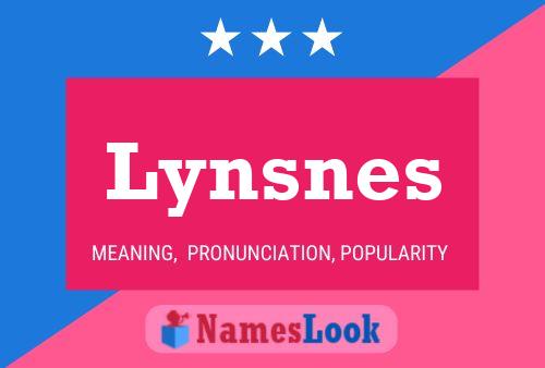 Póster del nombre Lynsnes