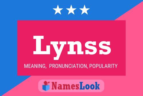 Póster del nombre Lynss