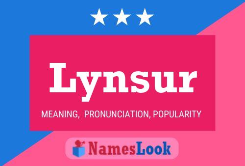 Póster del nombre Lynsur