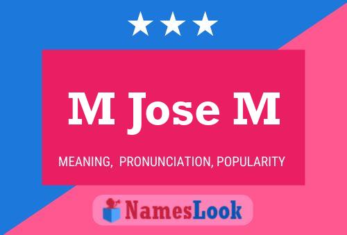 Póster del nombre M Jose M