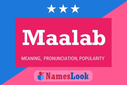 Póster del nombre Maalab