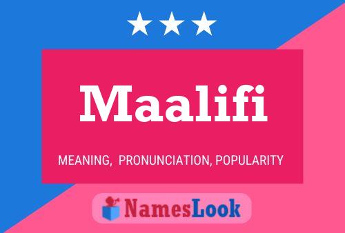 Póster del nombre Maalifi