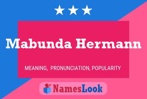 Póster del nombre Mabunda Hermann