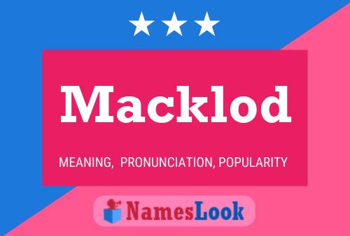 Póster del nombre Macklod