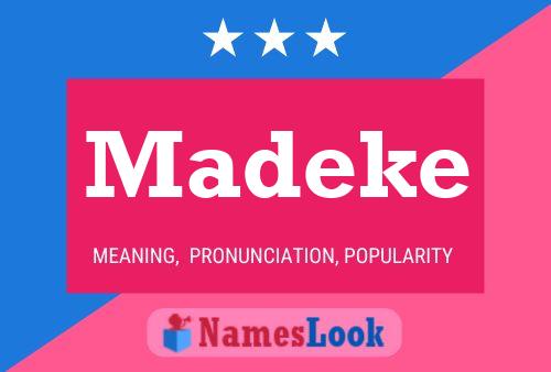 Póster del nombre Madeke