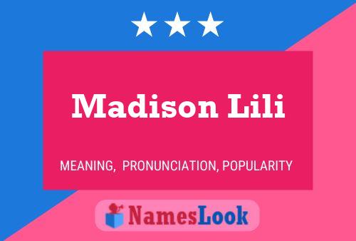 Póster del nombre Madison Lili